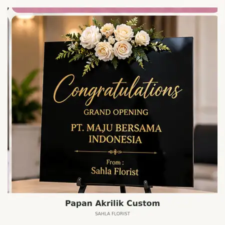 Papan Bunga Akrilik Rote Ndao